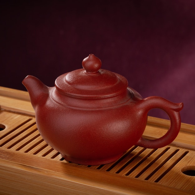 Immagine di stock della tazza da tè teiera orientale