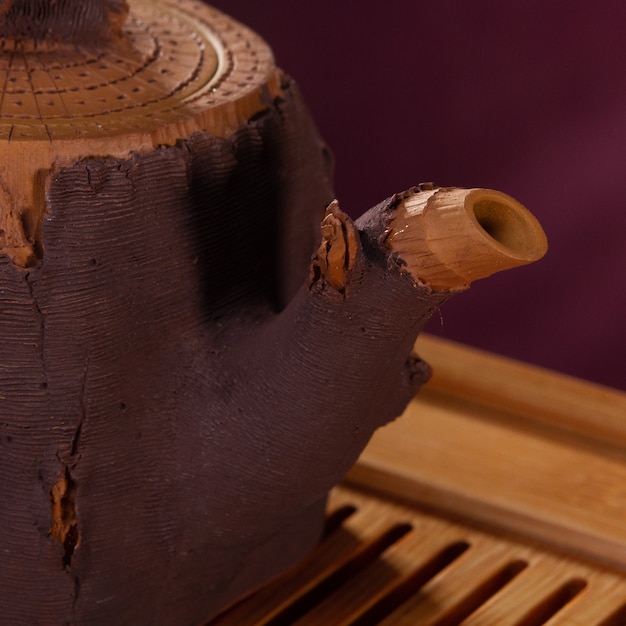 Immagine di stock della tazza da tè teiera orientale