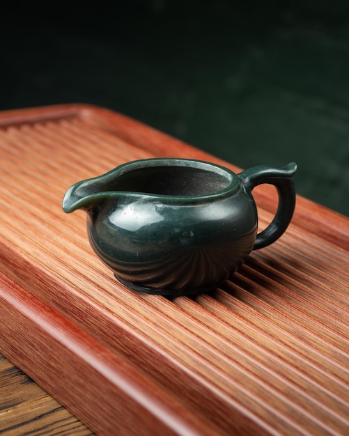 Immagine di stock della tazza da tè teiera orientale