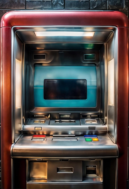 Immagine di un bancomat senza persone AI generativa