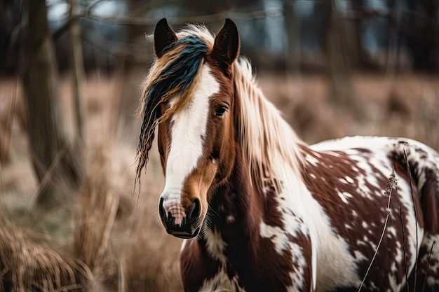 Immagine di un cavallo pinto