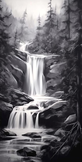 immagine di una cascata