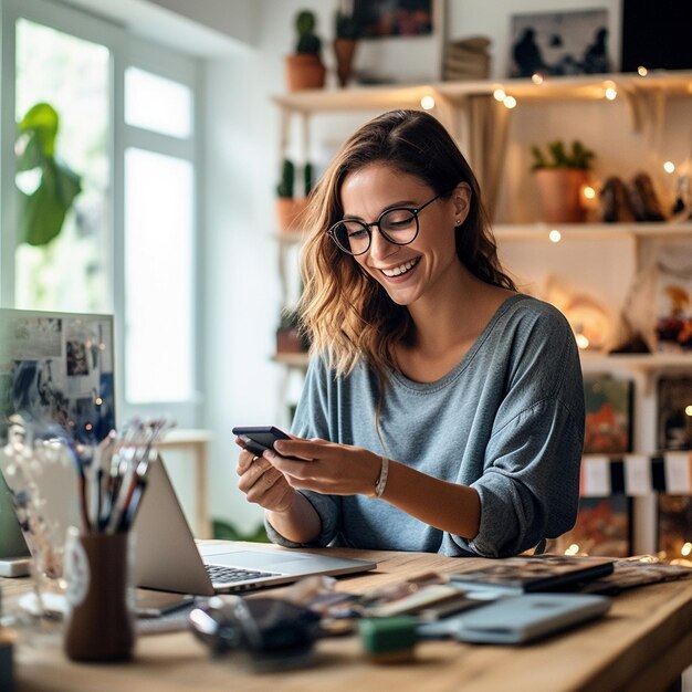 Immagine di una venditrice sorridente ai clienti sul bancomat di un supermercato