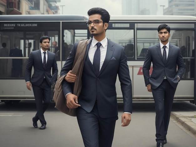 Immagine di uomini d'affari indiani