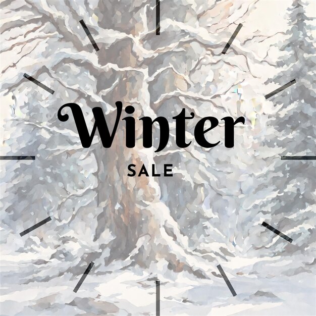 Immagine di vendita invernale per la stagione invernale
