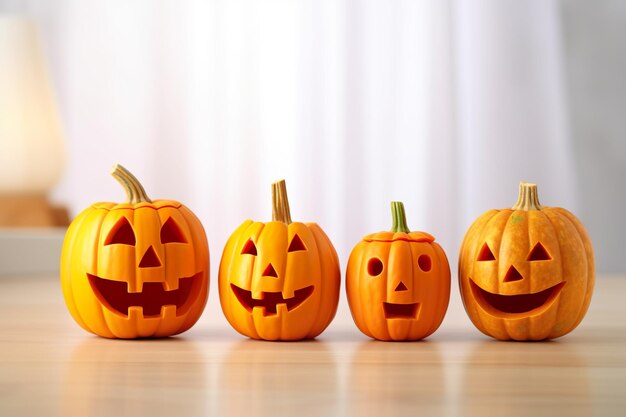 Immagine elegante e di classe della zucca di Halloween generata dall'intelligenza artificiale