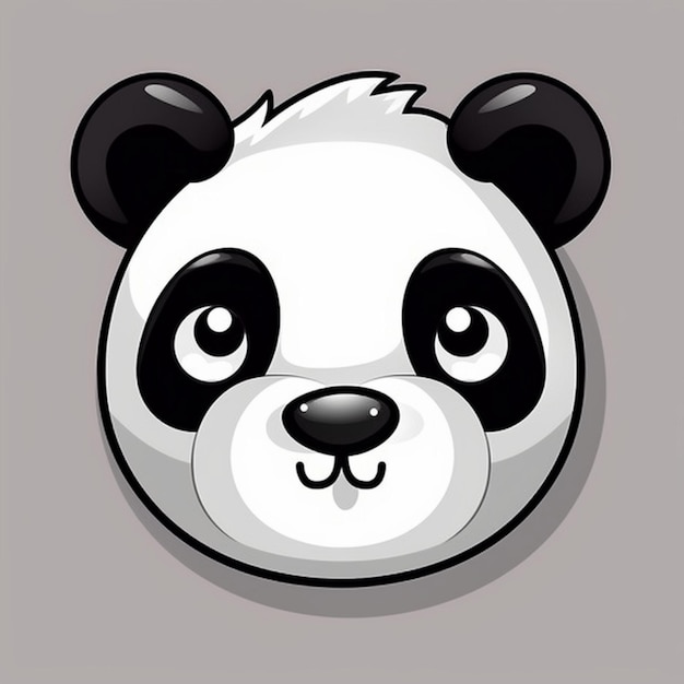 Immagine faccia di panda clipart