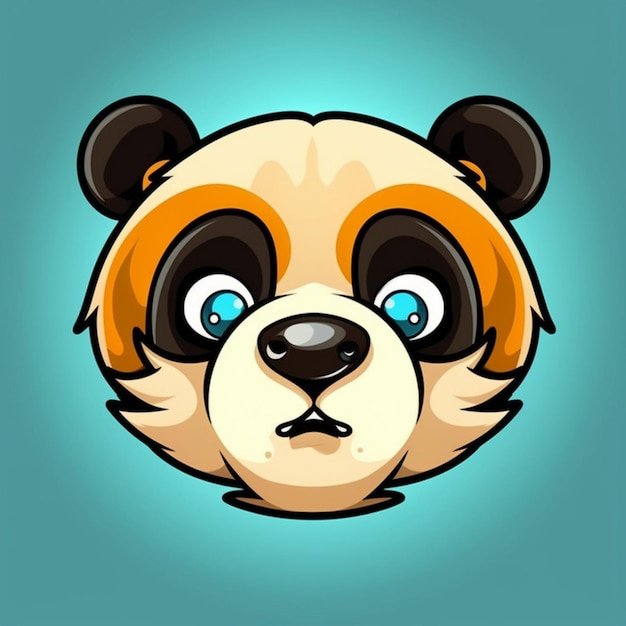 Immagine faccia di panda clipart