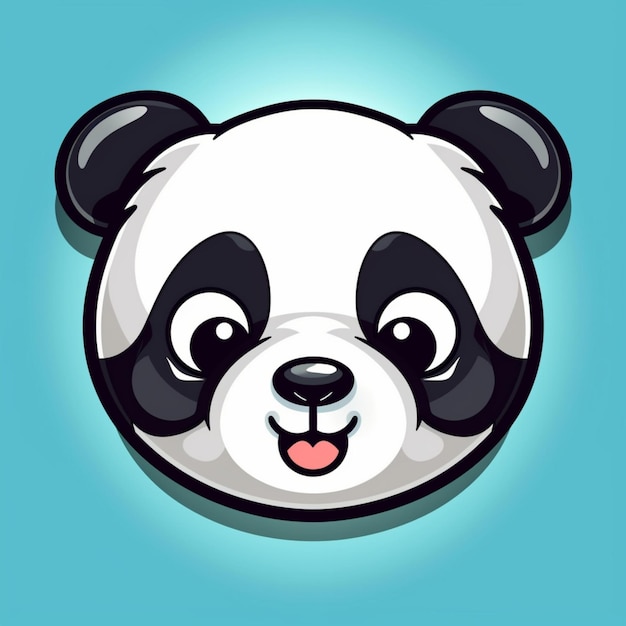 Immagine faccia di panda clipart