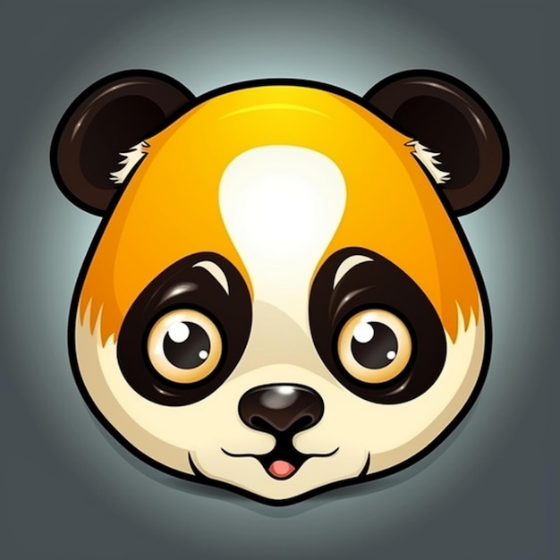 Immagine faccia di panda clipart