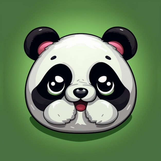 Immagine faccia di panda clipart