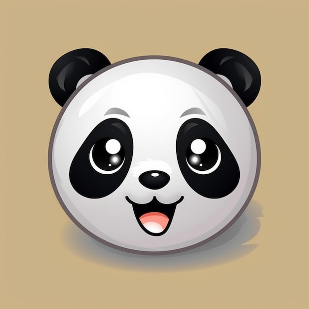 Immagine faccia di panda clipart