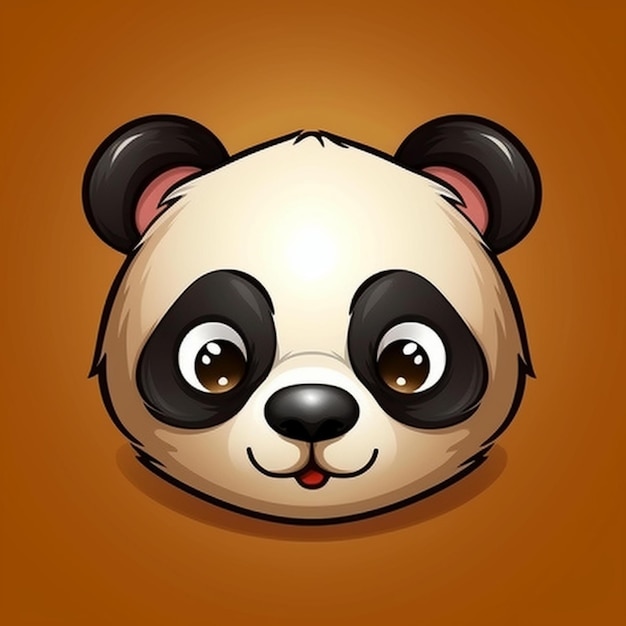 Immagine faccia di panda clipart