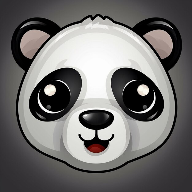 Immagine faccia di panda clipart