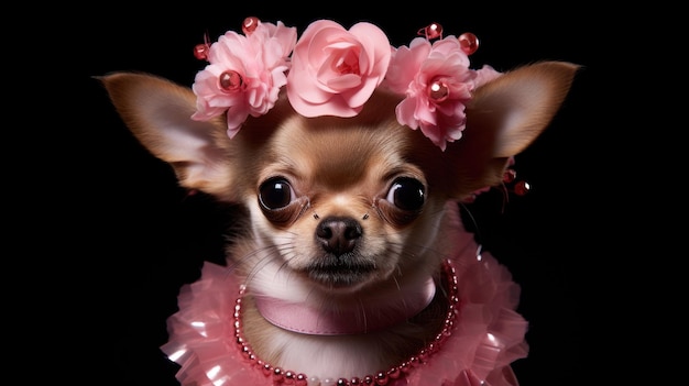 Immagine fotografica d'archivio carta da parati HD 8K del cane Chihuahua