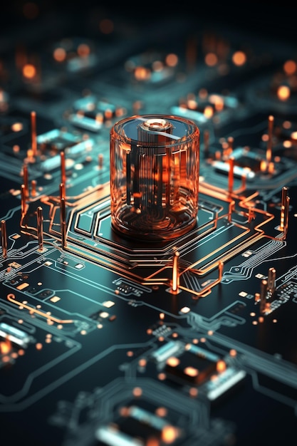 Immagine fotografica d'archivio con potenza di calcolo quantistica HD 8K