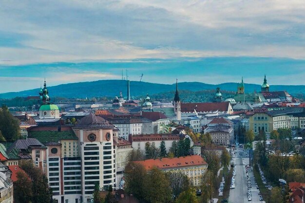 Immagine fotografica d'archivio della città HD 8K della Slovenia