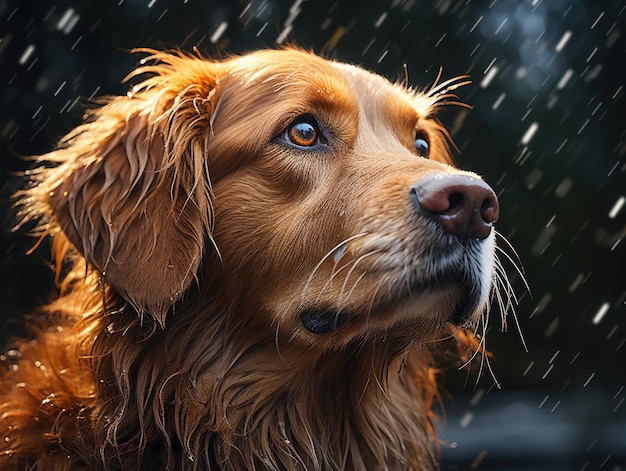 Immagine fotografica d'archivio di un simpatico ritratto di cane HD 8K