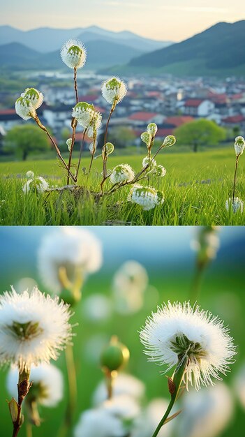 Immagine fotografica d'archivio sfondo HD 8K del campo primaverile