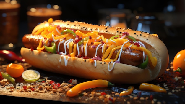 Immagine fotografica di hot dog HD