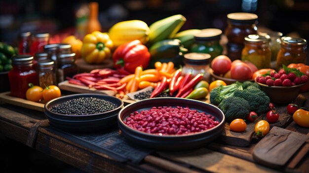 Immagine fotografica di sfondi HD di alimenti freschi