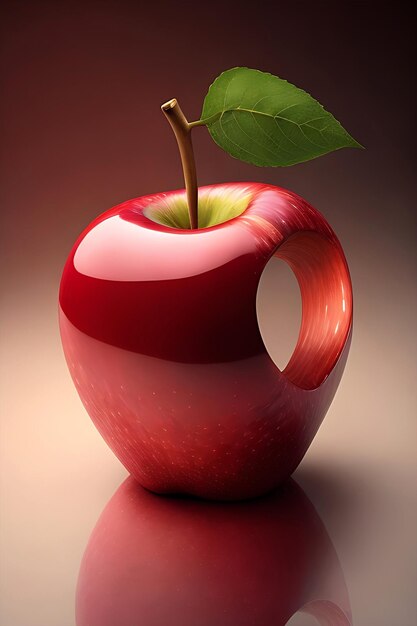 Immagine generata da mela rossa e Ai