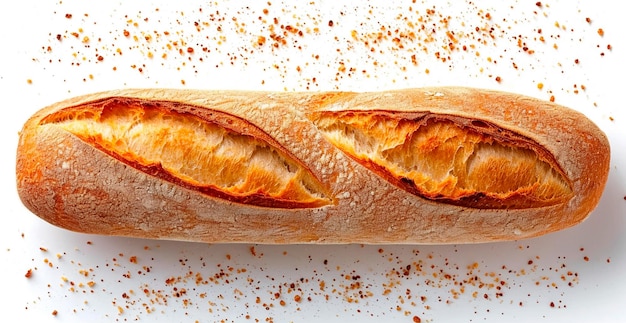 Immagine generata dall'AI del pane e della farina baguette francese