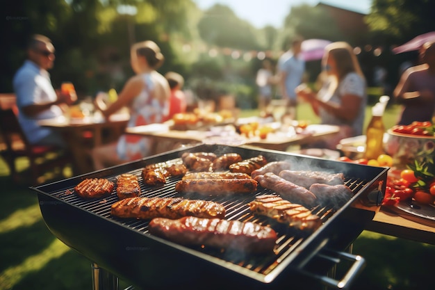 Immagine generata dall'AI di una festa bbq