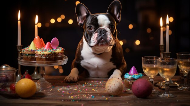Immagine generata dall'AI per la celebrazione della festa del bulldog francese