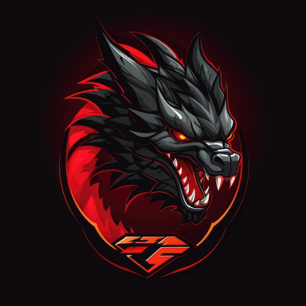 Immagine generata dall'intelligenza artificiale del logo dell'emblema del drago