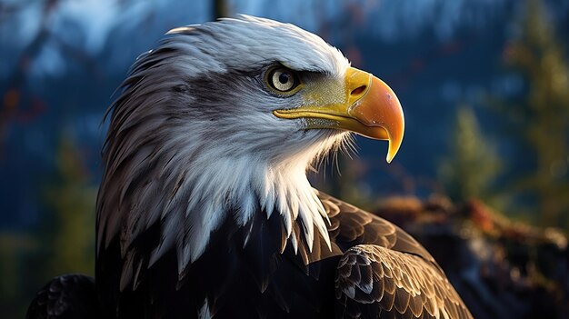 Immagine generata dall'intelligenza artificiale dell'uccello della fauna selvatica di Big Eagle