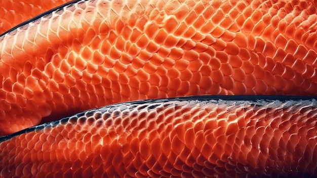 Immagine generata dall'intelligenza artificiale della trama del pesce salmone