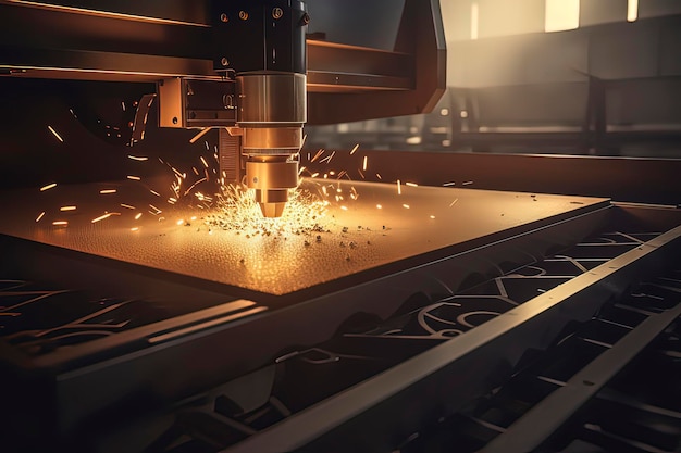 Immagine generata dalla tecnologia AI della macchina da taglio laser CNC