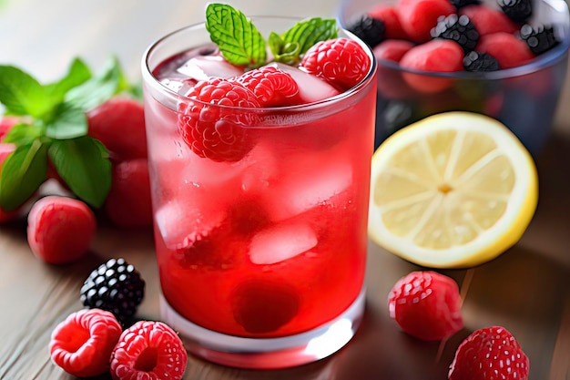 Immagine generata dalla tecnologia Delicious Raspberry Soda AI