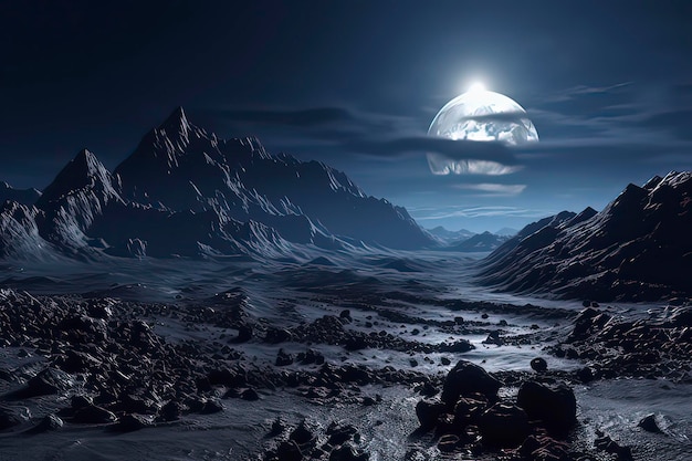 Immagine generata dalla tecnologia Martian Landform AI