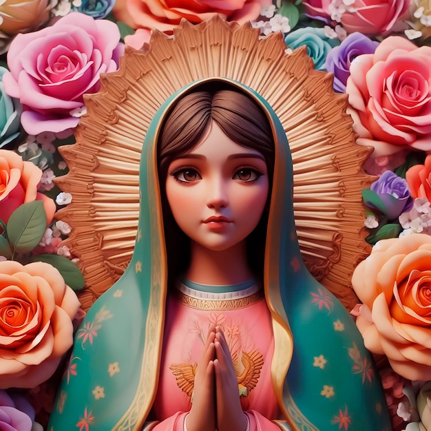 Immagine generata della Vergine di Guadalupe