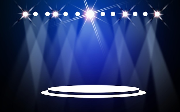 Immagine generata digitalmente del palco
