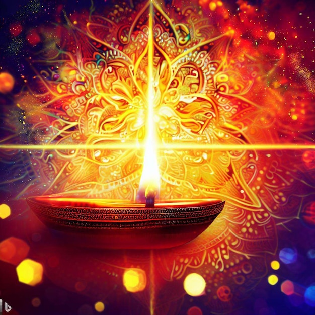 Immagine gratuita di poster Happy Diwali 2023 e sfondo di Diwali