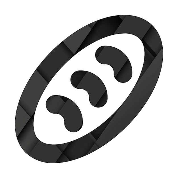Immagine icona pane sfondo rettangolo nero