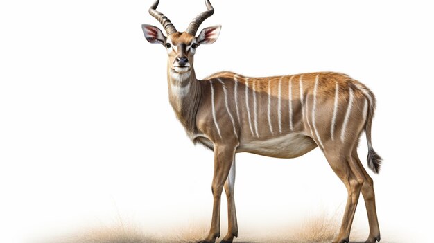 immagine kudu sullo sfondo bianco