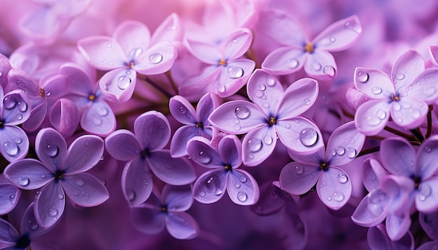 Immagine macro di fiori viola lilla primaverili