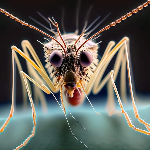 immagine microscopica di una zanzara
