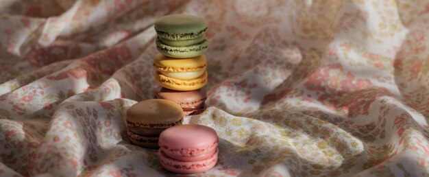 Immagine panoramica di alcuni macaroons