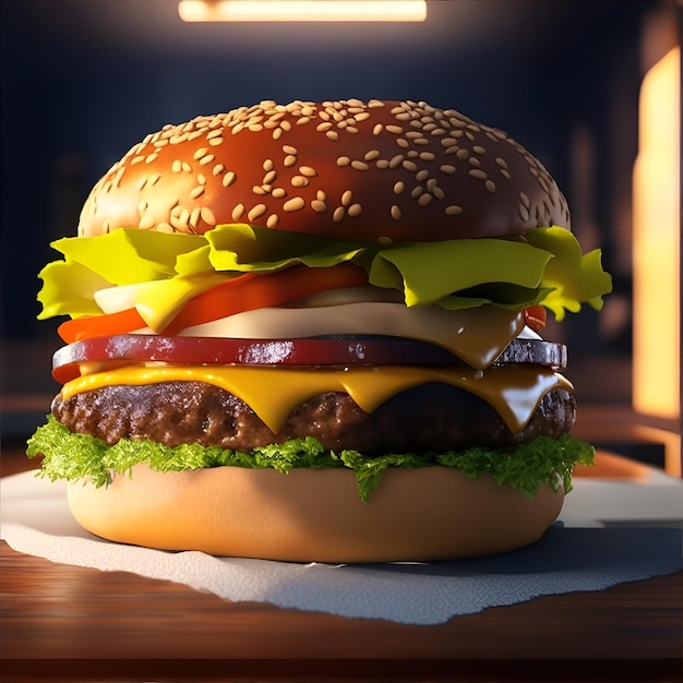 Immagine promozionale del panino dell'hamburger