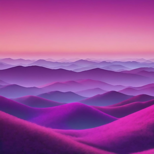 Immagine raster di illustrazione di sfondo panoramica a gradiente rosa viola