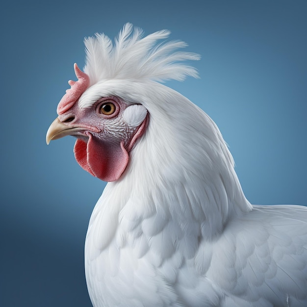 Immagine realistica pollo multicolore