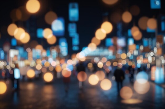 Immagine sfocata delle luci del bokeh