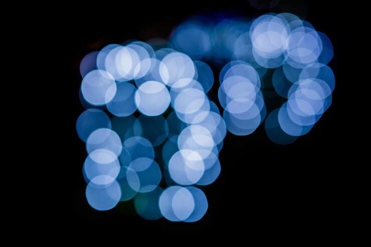 Foto immagine sfocata di luci illuminate