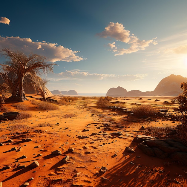 immagine ultra realistica del deserto del Thar