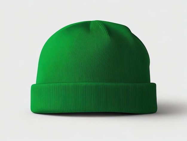 Immagine verde Beanie di un modello vuoto